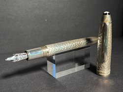 Stylo Plume, MontBlanc, Argent Massif Martelé