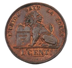 1 centime - Leopold II - 1907 FR