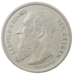 2 francs - Leopold II - 1909 FL