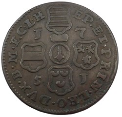 Double liard - Jean-Théodore de Bavière - 1751