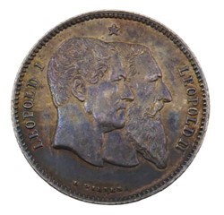 1 franc - Leopold II - 1880