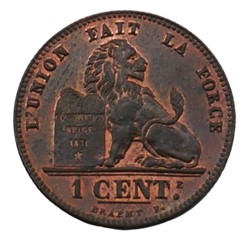 1 centime - Leopold II - 1899 FR