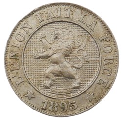 10 centimes - Leopold II - 1895 FR