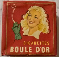 Paquet - 25 cigarettes Boule d'Or - 11.00 fr - Sie 974