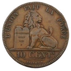 10 centimes - Leopold I - 1847/37