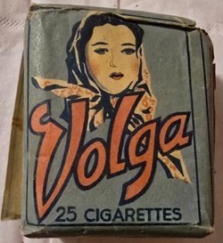 Paquet - 25 cigarettes Volga - semi-légère - 5.80 Fr - Sie 495A