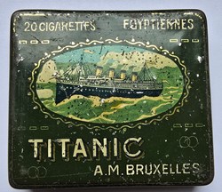 Boîte - 20 cigarettes Titanic - A.M Bruxelles