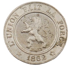 10 centimes - Leopold I - 1862