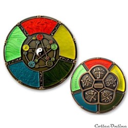 Feng Shui Geocoin Antique Gold RE
