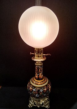 Lampe à huile à modérateur