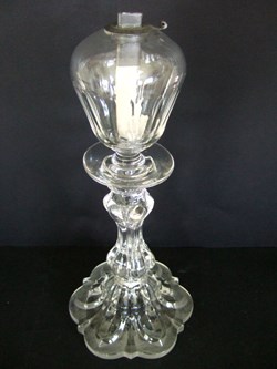 Lampe à huile en cristal dite provençale