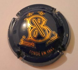 LEONCE BOCQUET BLEU FONCÉ ET OR