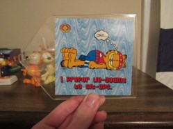 Garfield I Prefer Lie Downs to Sit Ups Magnet