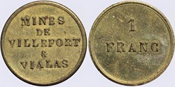 48 - Villefort et Vialas - 1 franc