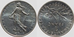 F-226 - Roty - 1 fr. - 1991 médaille