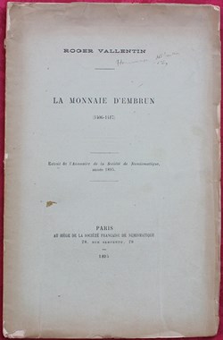 1895 - La monnaie d'Embrun - R. Valentin