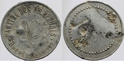 75 - Paris - Cantine des Téléphones - 10 centimes