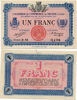 1 franc C.C.M. - Série B45