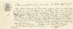 1871 - Billet à ordre de 446 francs