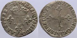 Dy 1136 - Henri III - Double sol Parisis - 1578, Riom