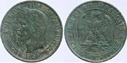 F-117 - Second Empire - 5 centimes - 1862 K