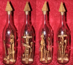 Art populaire, bouteille de la Passion