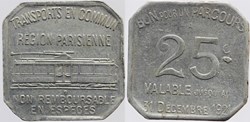 75 - Paris - T.C.R.P. - 25 centimes