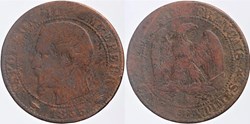 F-116 - Second Empire - 5 centimes - 1855 A chien