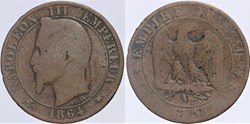 F-117 - Second Empire - 5 centimes - 1864 A
