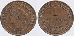 F-104 - Troisième République - Cérès - 1 c. - 1891 A