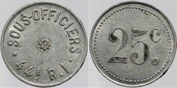 75 - Paris - 44e R.I. - 25 centimes