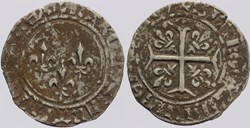 Dy 0464 - Charles VII - Blanc aux trois lis - Angers