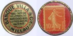 12 - Banque Villa & Cie - 10 centimes