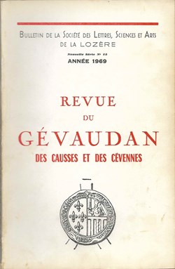 1969 - Bulletin de la Société des Lettres de la Lozère