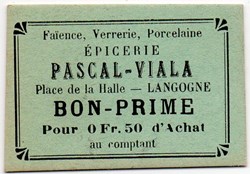 BON/PRIME de 50 c - Langogne (Lozère)