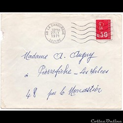 1971 - 48 LA CANOURGUE + ondulé