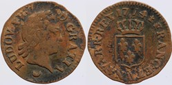Dy 1701 - Louis XV - Liard - 1774, Metz