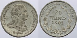 1848 - Seconde République - 20 frs., concours de Montagny