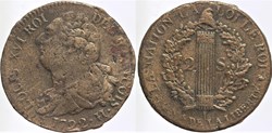 R-37 - Louis XVI - 2 sols - 1792, la Rochelle