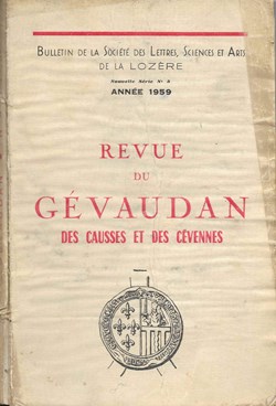 1959 - Bulletin de la Société des Lettres de la Lozère