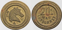 Jeton à consommer - 20 centimes