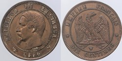 F-133 - Second Empire - 10 centimes - 1854 W