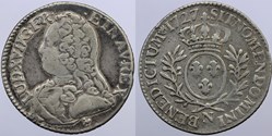 Dy 1677 - Louis XV - 1/5 d'écu - 1727 Montpellier