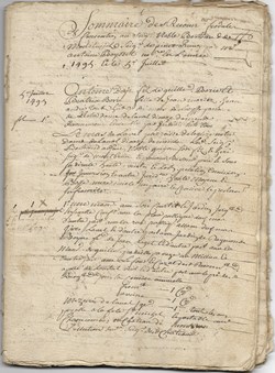 1730 - Reconnaissances féodales, 1495