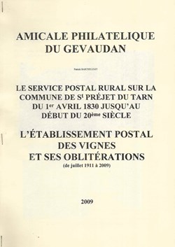 2009 - Le service postal rural de St Préjet du Tarn