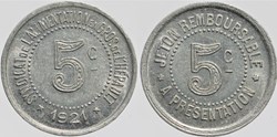34 - Herault - S.A. - 5 centimes 1921