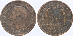 F-107 - Second Empire - 2 centimes - 1854 A