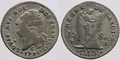 R-40 - Louis XVI - 15 sols - 1791, Limoges