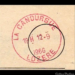 1966 - Cachets type A5 rouge sur procuration