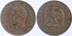 F-116 - Second Empire - 5 centimes - 1854 BB